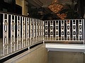 Metal Railing, The US Grant, San Diego, Ca: metallic  paint.