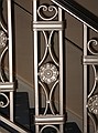 Metal Railing, The US Grant, San Diego, Ca: metallic  paint.