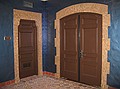 Corridor, The US Grant , San Diego, Ca: embedded glaze on door jams and decorative finish on walls.