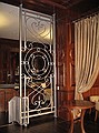Restaurant, The Grant Grill, San Diego, Ca: metallic paint on ironwork.