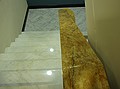 Hand Rail, The US Grant, San Diego, Ca: faux paint alabaster to match existing railing.